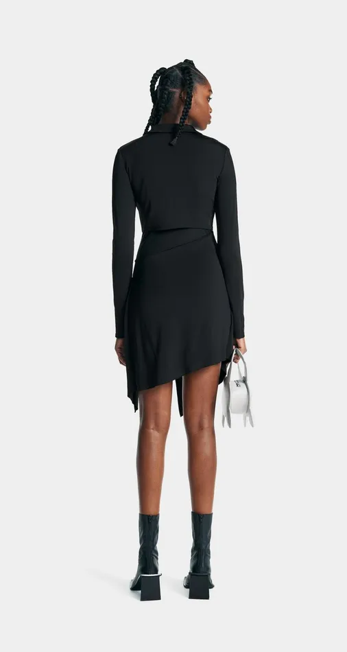 Women Jet Black Tanae Mesh Dress Daily Paper Dresses Women Jet Black Tanae Mesh Dress Daily Paper Dresses