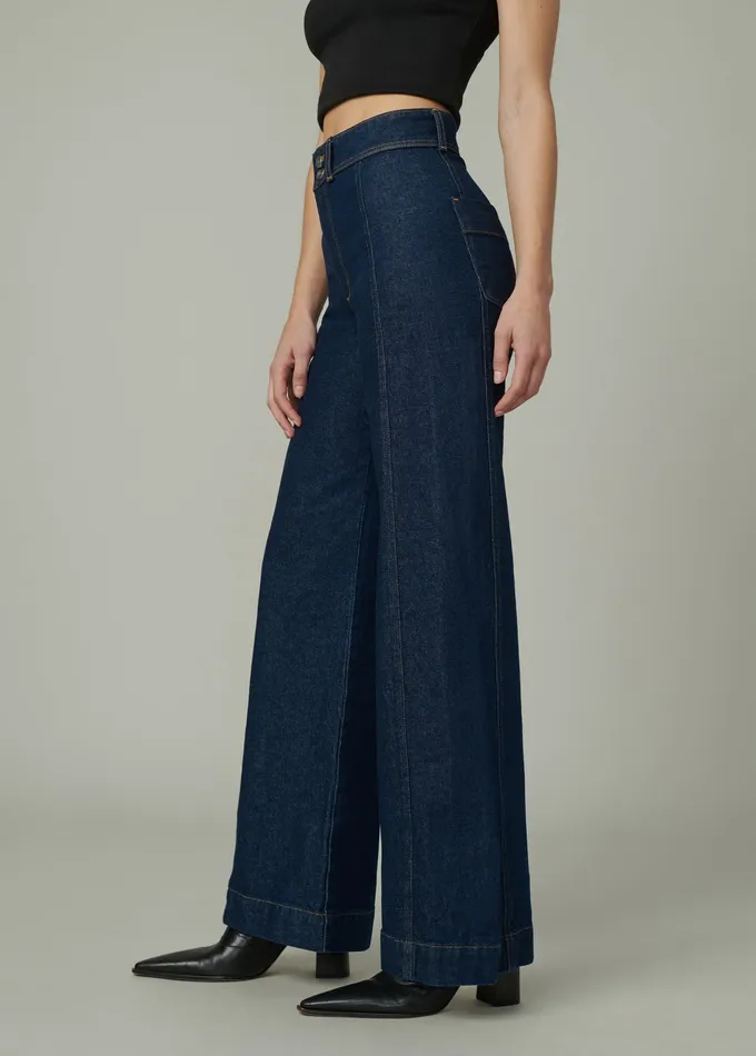 Women Joe8217s Jeans THE SEAMED DENIM TROUSER Rinse Wide Leg