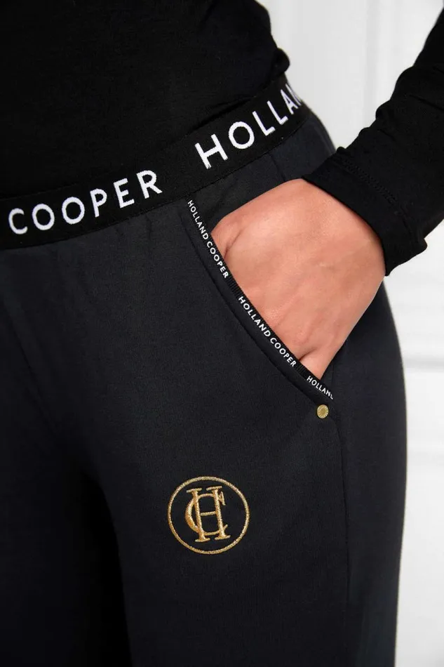 Women Joggers Holland Cooper Lounge Jogger Black