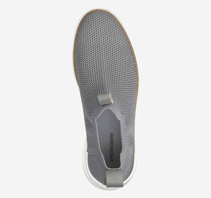 Women Johnston and Murphy Boots and Booties Emery Knit Chelsea Boot Gray Knit Women Johnston and Murphy Boots and Booties Emery Knit Chelsea Boot Gray Knit