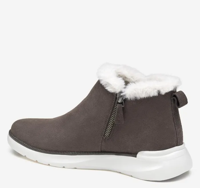 Women Johnston and Murphy Boots and Booties Emery Shearling Bootie Dark Gray Waterproof Suede Women Johnston and Murphy Boots and Booties Emery Shearling Bootie Dark Gray Waterproof Suede