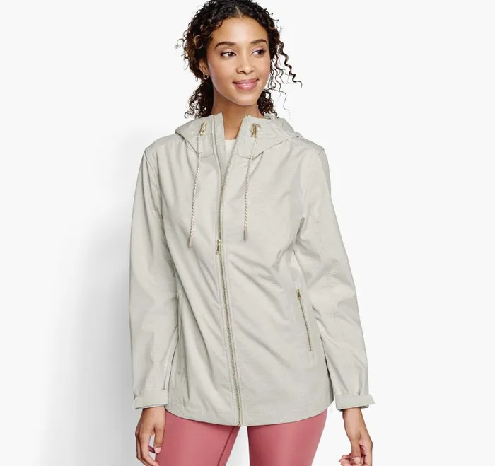 Women Johnston and Murphy Coats Jackets and Vests Hooded Anorak Neutral Multi Women Johnston and Murphy Coats Jackets and Vests Hooded Anorak Neutral Multi