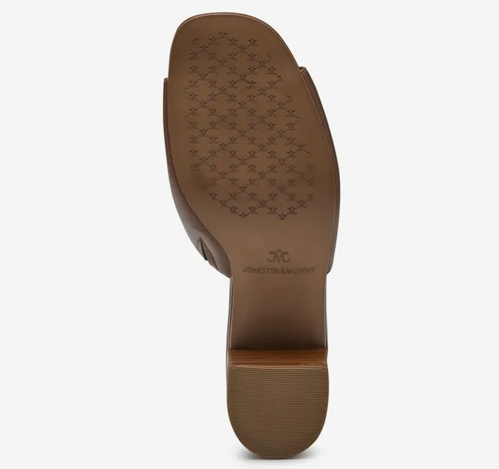 Women Johnston and Murphy Heels and Platform Wedges Edith Bit Slide Cognac Glove Leather Women Johnston and Murphy Heels and Platform Wedges Edith Bit Slide Cognac Glove Leather