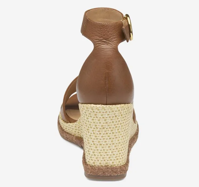 Women Johnston and Murphy Heels and Platform Wedges Marcia Asymmetrical Sandal Cognac Calfskin Women Johnston and Murphy Heels and Platform Wedges Marcia Asymmetrical Sandal Cognac Calfskin