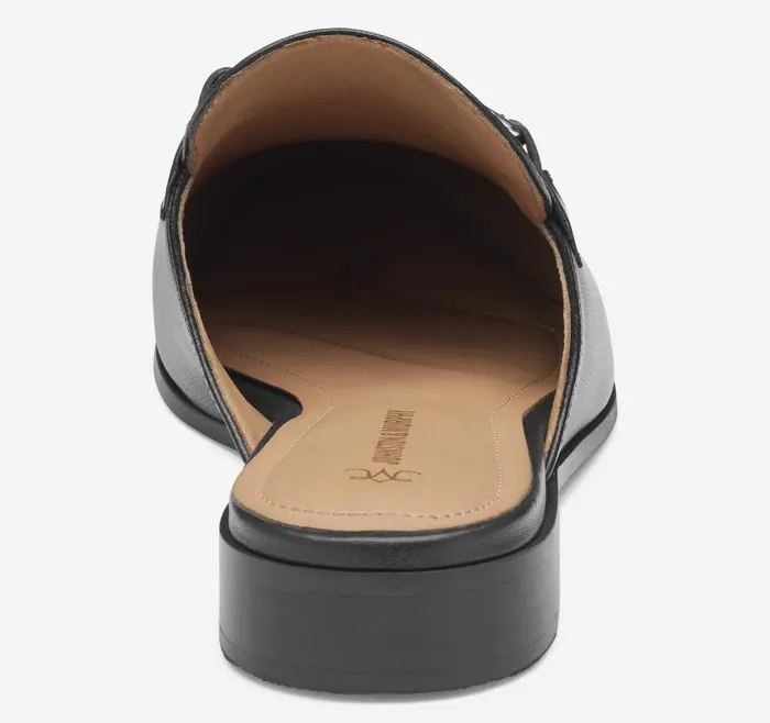 Women Johnston and Murphy Mules and Loafers Ali Bit Mule Black Glove Leather Women Johnston and Murphy Mules and Loafers Ali Bit Mule Black Glove Leather