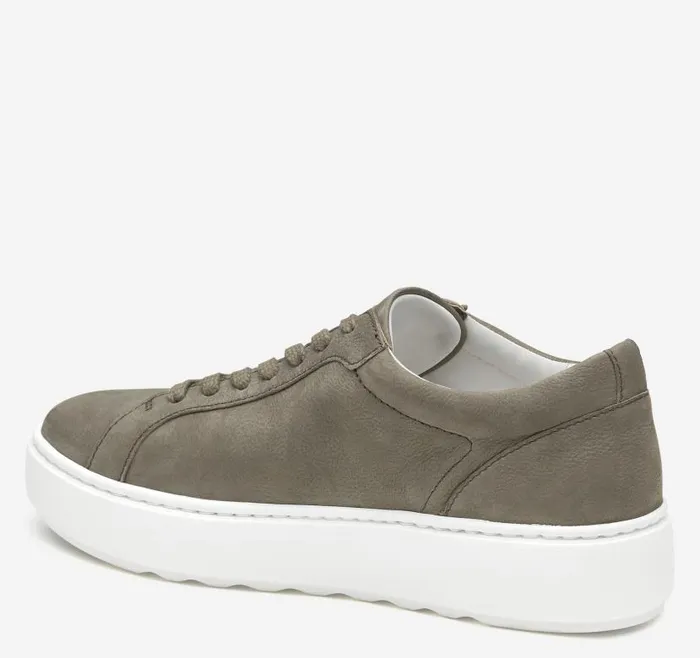 Women Johnston and Murphy Sneakers Cammie LaceUp Gray Tumbled Nubuck