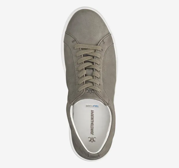 Women Johnston and Murphy Sneakers Cammie LaceUp Gray Tumbled Nubuck