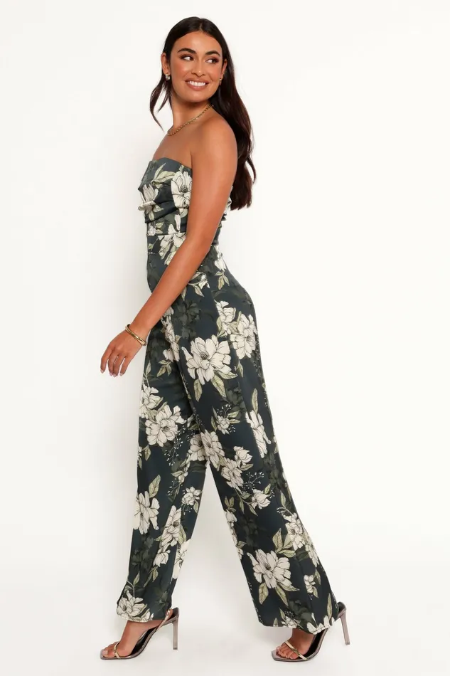 Women Jumpsuits and Rompers Petal and Pup Karina Jumpsuit Green Multi