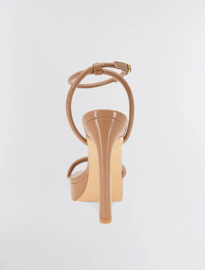 Women Kendi Sandal Heel Tan Patent BCBG Shoes Women Kendi Sandal Heel Tan Patent BCBG Shoes