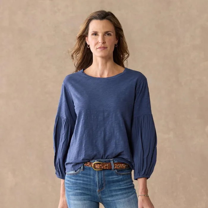 Women Lilly Tee Navy Sundance Catalog Tops Women Lilly Tee Navy Sundance Catalog Tops