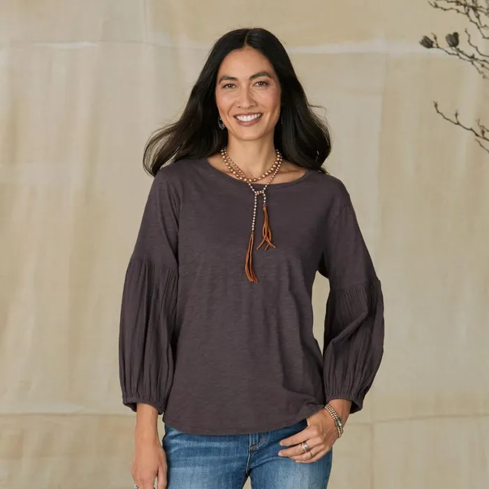 Women Lilly Tee Navy Sundance Catalog Tops Women Lilly Tee Navy Sundance Catalog Tops