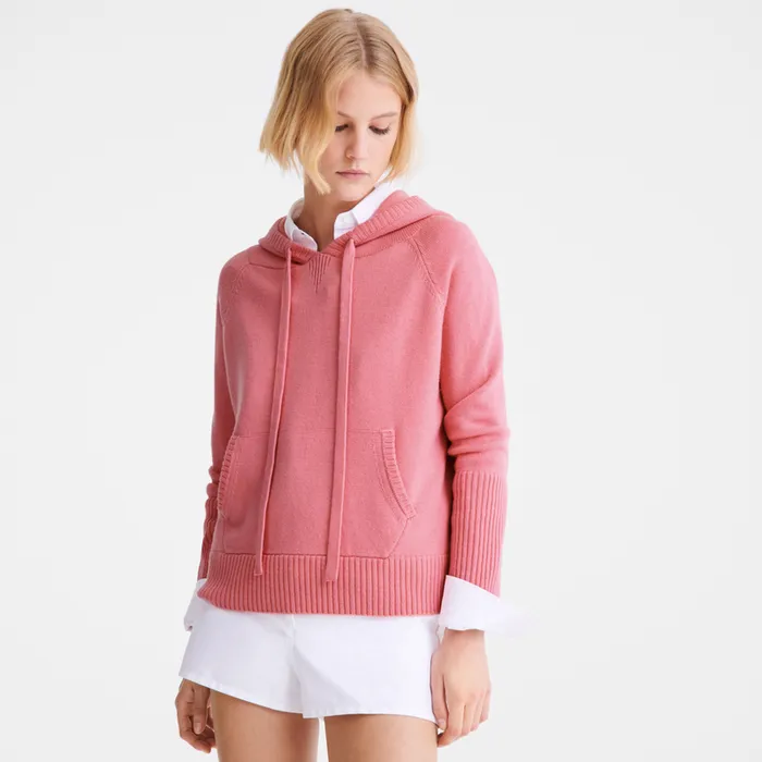 Women Longchamp Hoodie jumper Marshmallow KnitwearTops and Blouses Women Longchamp Hoodie jumper Marshmallow KnitwearTops and Blouses