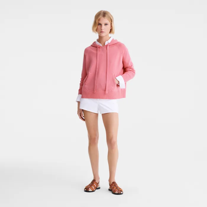 Women Longchamp Hoodie jumper Marshmallow KnitwearTops and Blouses Women Longchamp Hoodie jumper Marshmallow KnitwearTops and Blouses