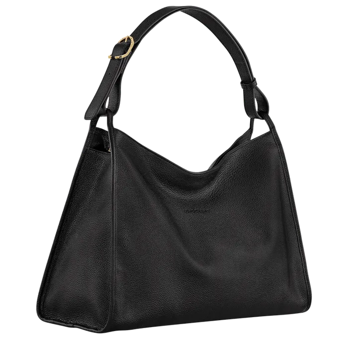 Women Longchamp Le Foulonn XL Shoulder bag Black Shoulder bags