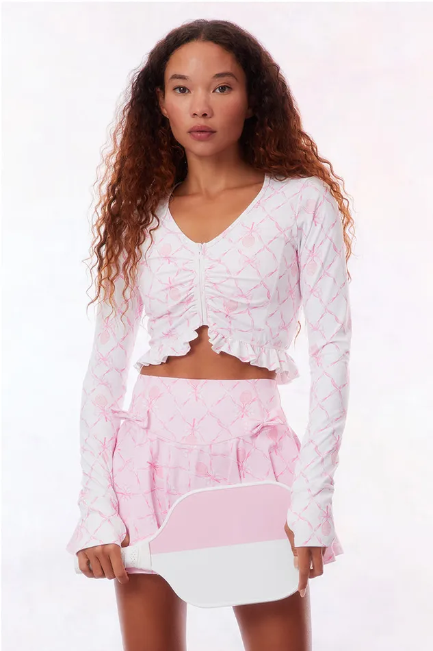 Women LoveShackFancy Active Medway Zip Sweetheart Pink
