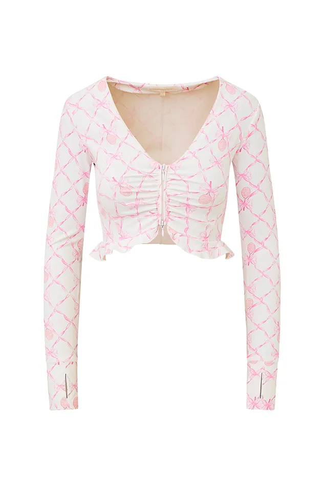 Women LoveShackFancy Active Medway Zip Sweetheart Pink