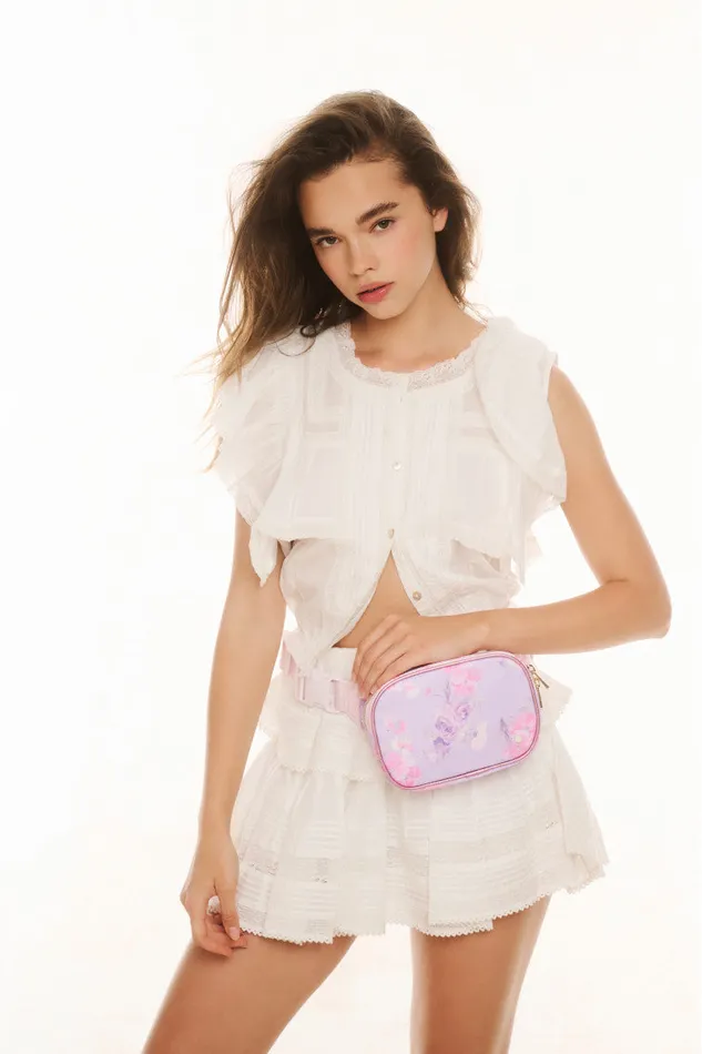 Women LoveShackFancy Active State Bennett Fanny Pack Happy Thoughts