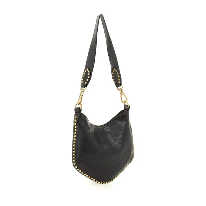 Women Malachite Black Campomaggi ShoulderHobo Bag
