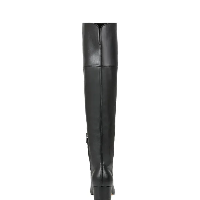 Women Marc Fisher Boots and Booties Lottie Over The Knee Boot Smooth Black
