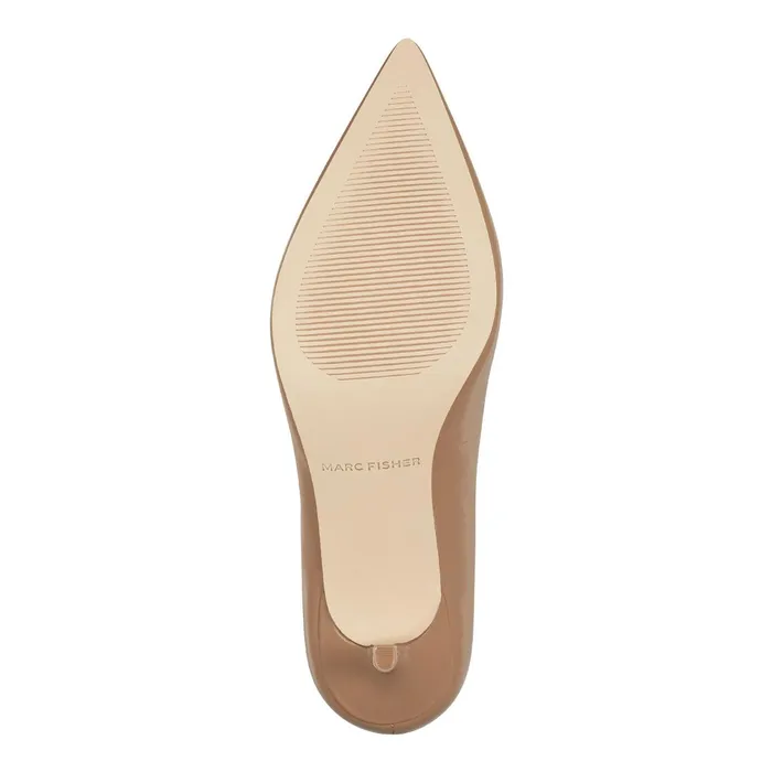 Women Marc Fisher Heels and Pumps Alola Pump Medium Natural Leather