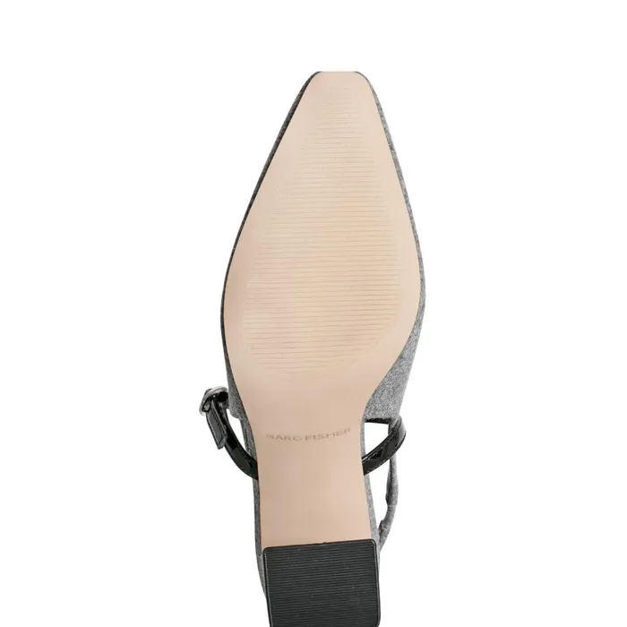 Women Marc Fisher Heels and Pumps Lanai Slingback Pump Light Grey Flannel
