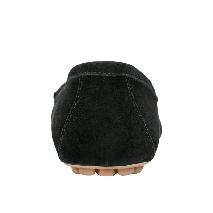 Women Marc Fisher Loafers and Flats Layney Casual Tassle Loafer Black Suede