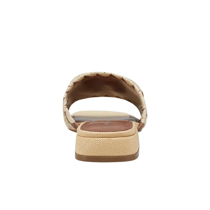 Women Marc Fisher Mules and Slides Myami Slide Sandal Naturalbrown