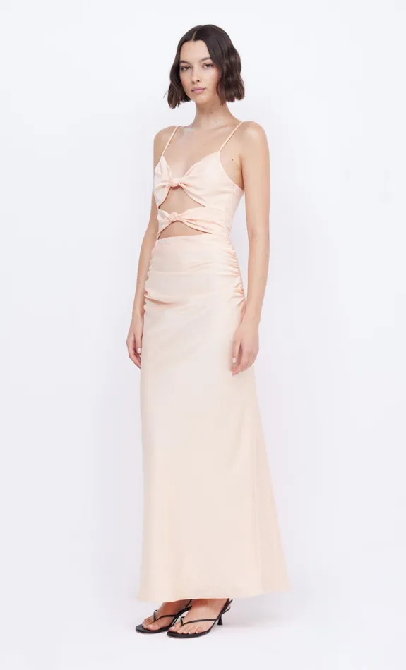 Women MARI LOU KNOT DRESS 8211 PEACH Bec Bridge Prom Dresses