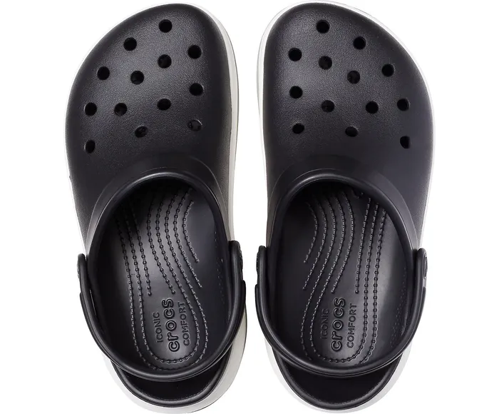 WomenMen Crocs Crocband Full Force Clog Black White Clogs