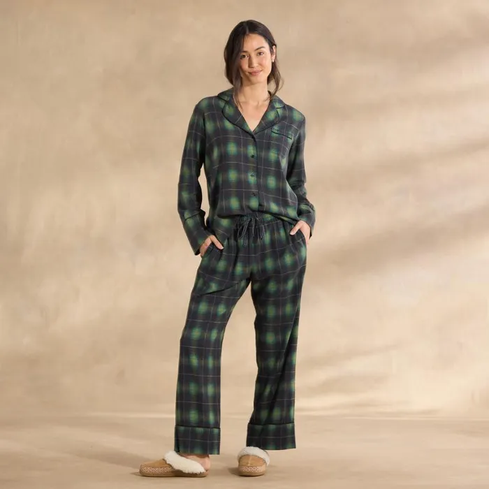 Women Merci Flannel Pajama Set Green Plaid Sundance Catalog Sleep and Lounge Women Merci Flannel Pajama Set Green Plaid Sundance Catalog Sleep and Lounge