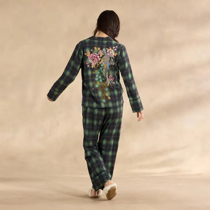 Women Merci Flannel Pajama Set Green Plaid Sundance Catalog Sleep and Lounge Women Merci Flannel Pajama Set Green Plaid Sundance Catalog Sleep and Lounge