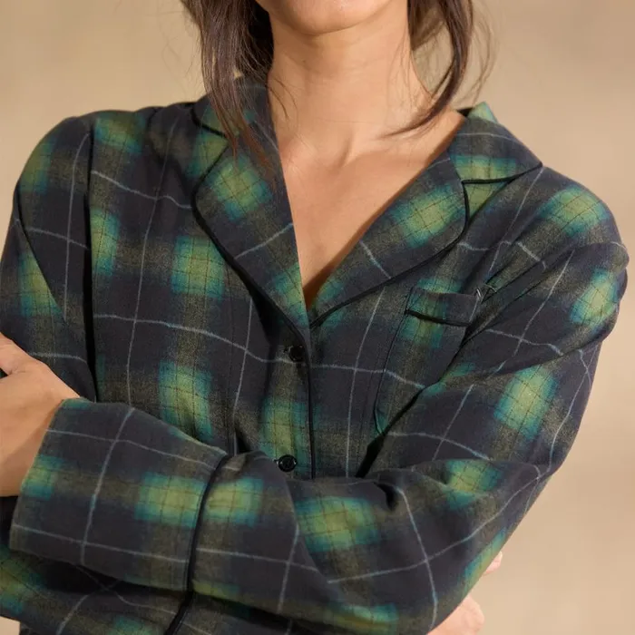 Women Merci Flannel Pajama Set Green Plaid Sundance Catalog Sleep and Lounge Women Merci Flannel Pajama Set Green Plaid Sundance Catalog Sleep and Lounge