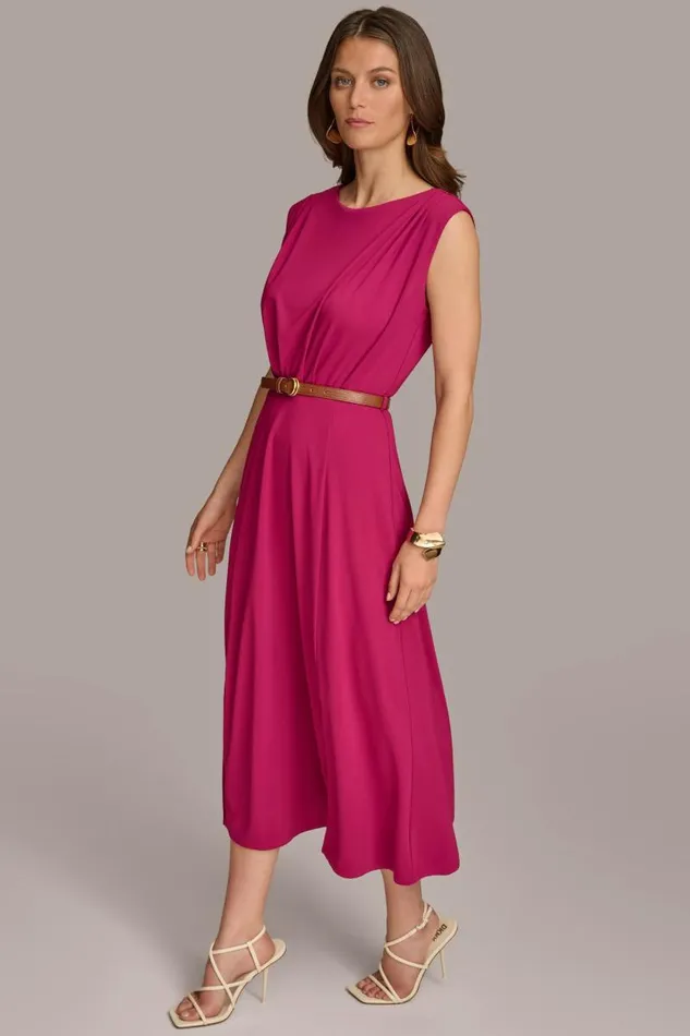 Women MIDI BELTED DRESS Cactus Flower Donna Karan New York Dresses And Jumpsuits Women MIDI BELTED DRESS Cactus Flower Donna Karan New York Dresses And Jumpsuits