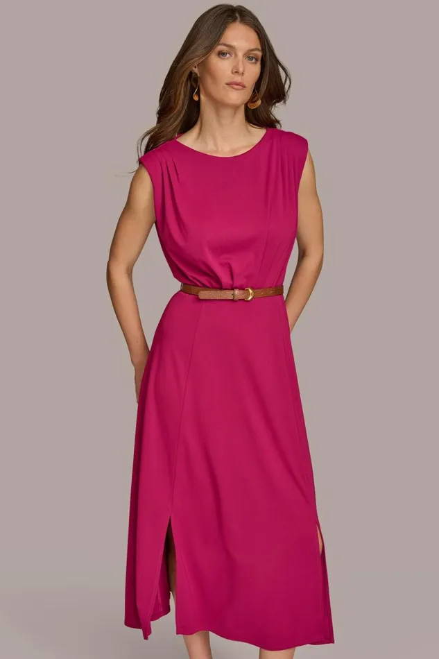 Women MIDI BELTED DRESS Cactus Flower Donna Karan New York Dresses And Jumpsuits Women MIDI BELTED DRESS Cactus Flower Donna Karan New York Dresses And Jumpsuits