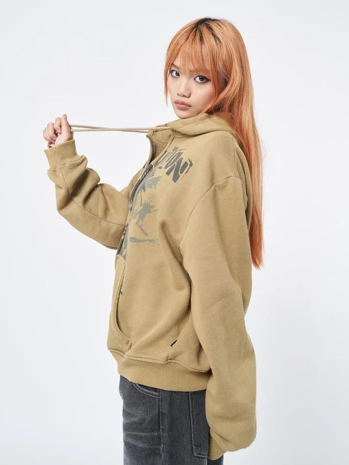 Women Minga London Jackets and Cardigans Revolution Zip Up Hoodie