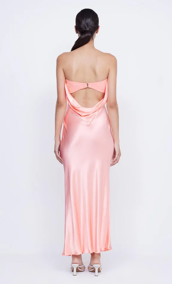 Women MOON DANCE STRAPLESS DRESS 8211 CORAL Bec Bridge Wedding Guest