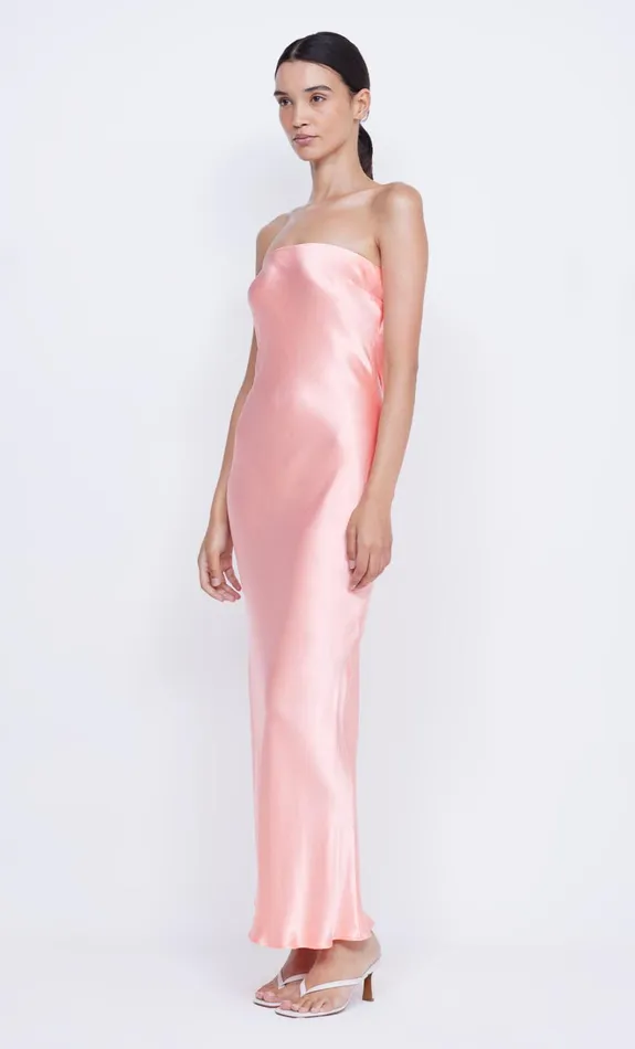 Women MOON DANCE STRAPLESS DRESS 8211 CORAL Bec Bridge Wedding Guest