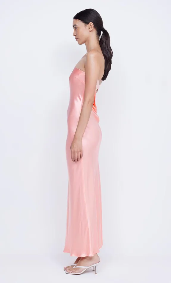 Women MOON DANCE STRAPLESS DRESS 8211 CORAL Bec Bridge Wedding Guest