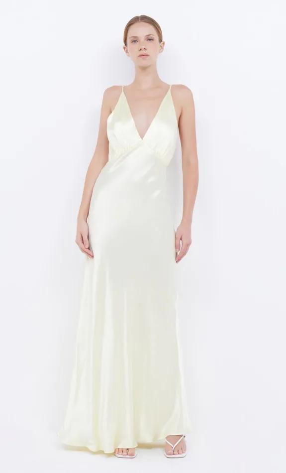Women MOON DANCE V MAXI DRESS 8211 ICE YELLOW Bec Bridge Prom Dresses
