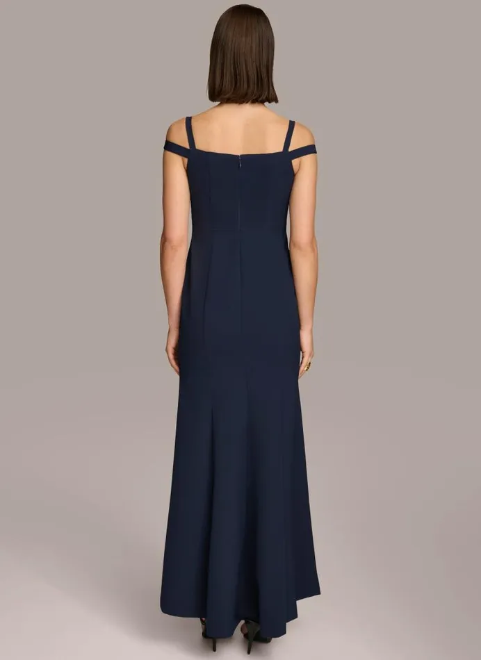 Women OFF THE SHOULDER GOWN Navy Donna Karan New York Dresses And Jumpsuits Women OFF THE SHOULDER GOWN Navy Donna Karan New York Dresses And Jumpsuits
