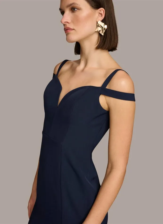 Women OFF THE SHOULDER GOWN Navy Donna Karan New York Dresses And Jumpsuits Women OFF THE SHOULDER GOWN Navy Donna Karan New York Dresses And Jumpsuits