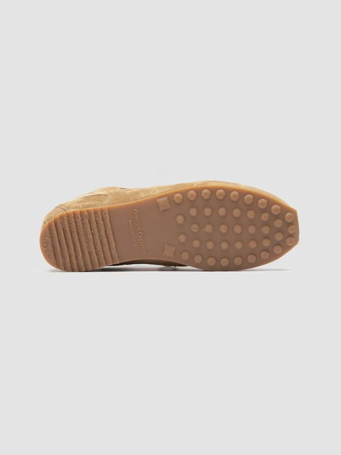 Women Officine Creative Footwear AWAY 101 Brown Suede Low Top Sneakers Women Officine Creative Footwear AWAY 101 Brown Suede Low Top Sneakers