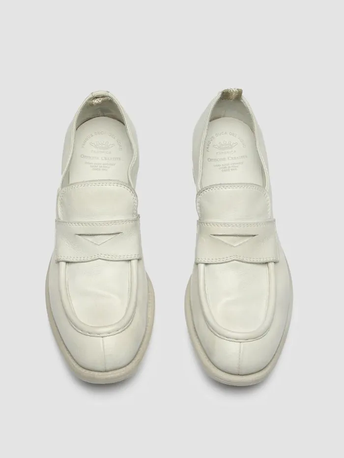 Women Officine Creative Footwear CALIXTE 020 White Leather Mocs Loafers
