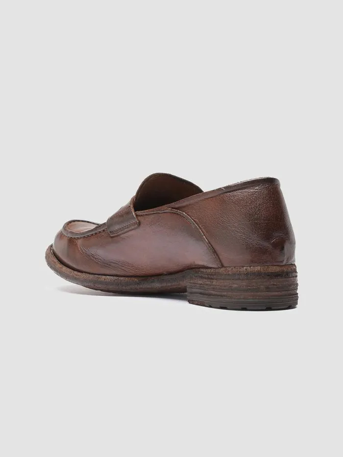 Women Officine Creative Footwear LEXIKON 140 Cigar Leather Penny Loafers Women Officine Creative Footwear LEXIKON 140 Cigar Leather Penny Loafers