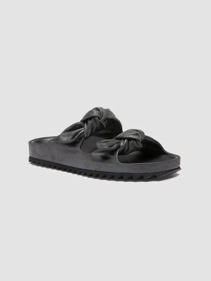 Women Officine Creative Footwear PELAGIE 021 Black Leather Slide Sandals Women Officine Creative Footwear PELAGIE 021 Black Leather Slide Sandals