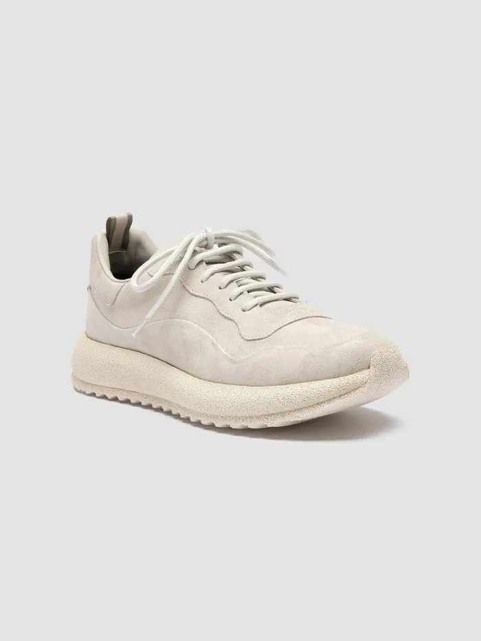 Women Officine Creative Footwear RACE RUBREX 103 Taupe Suede Low Top Sneakers