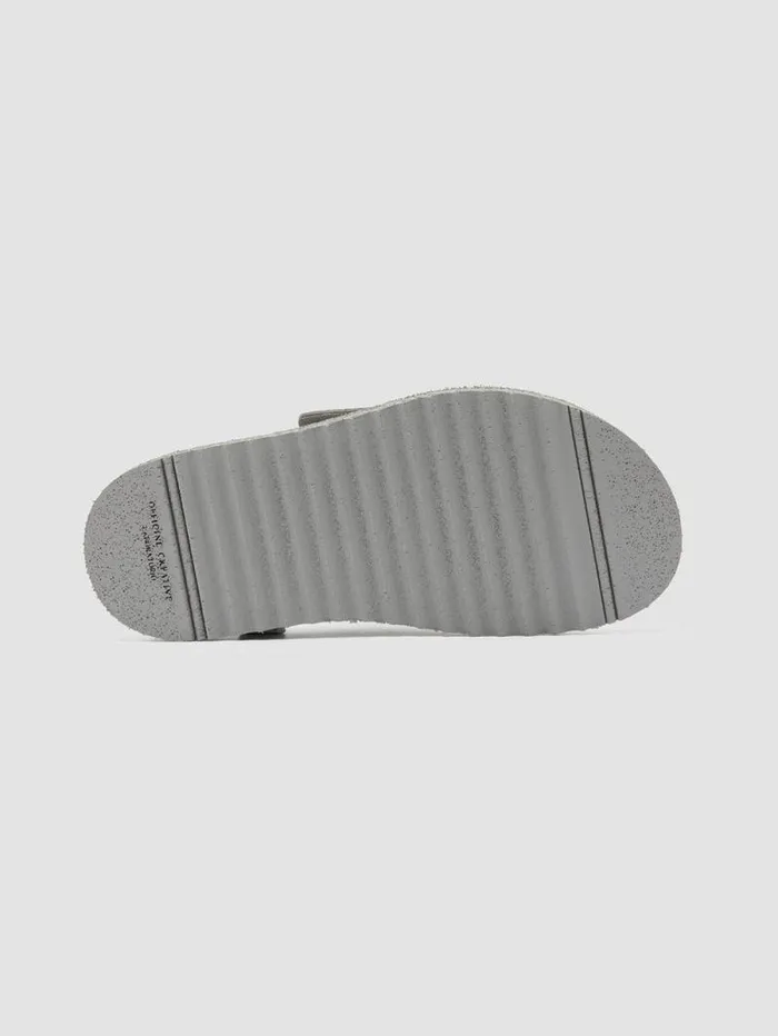 Women Officine Creative Footwear SANDS 106 Gray Suede Slide Sandals Women Officine Creative Footwear SANDS 106 Gray Suede Slide Sandals