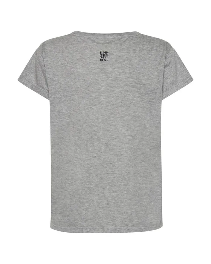 Women ONE TEASPOON SCOOP NECK BASIC TEE GREY One Teaspoon Tees and Tanks Women ONE TEASPOON SCOOP NECK BASIC TEE GREY One Teaspoon Tees and Tanks