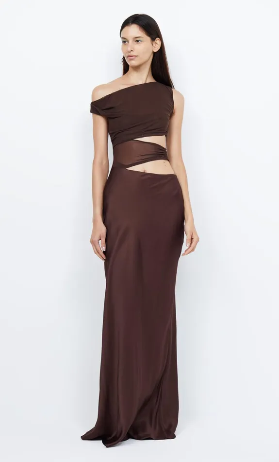 Women OPHELIA MAXI DRESS 8211 COCOA Bec Bridge Wedding Guest