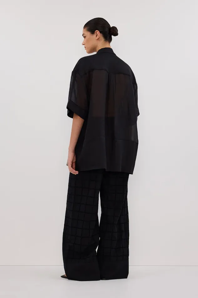 Women Pants DISSH OWEN BLACK BRODERIE PANT